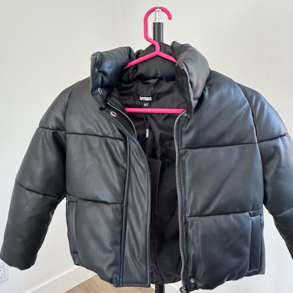 Kids Black Puffer Jacket